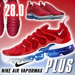 海外限定 NIKE AIRMAX VAPORMAX PLUS 28.0 28 RBW4 ナイキ エアマックス ヴェイパーマックス レッド スニーカー 95 ジョーダン