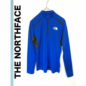 THE NORTH FACE ロングスリーブハーフジップNTW30056 ブルー