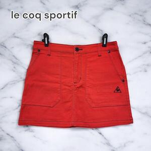 le coq sportif ゴルフウェア スカート コットン レッド