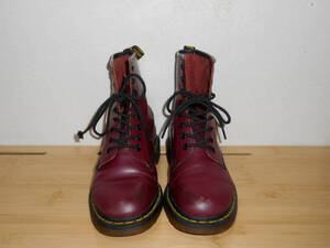 ドクターマーチン 　Dr.Martens 　８ホールブーツ 　チェリーレッド　　サイズUK5 　　　　（２B　ハ