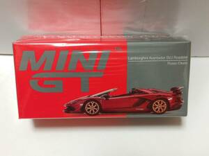 1/64 MINI GT ランボルギーニ アヴェンタドール SVJ ロードスター Rosso Efesto レッド 左ハンドル MGT00506