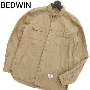 BEDWIN & THE HEARTBREAKERS ベドウィン 通年★ 長袖 ボタンダウン ワーク シャツ Sz.2　メンズ 日本製　C4T01678_2#C