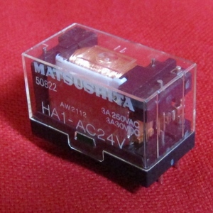 RP06 松下 HAリレー【HA1-AC24】AC24V 3A 未使用新品