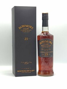 【同梱不可】BOWMORE ボウモア 25年 シングルモルト アイラ 箱有 750ml 43% 未開栓 古酒 Z071095