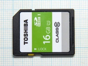 ★TOSHIBA ＳＤＨＣメモリーカード １６GB 中古★送料６３円～ 