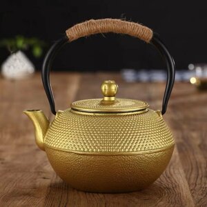 入手困難！手作り 鉄壺 鋳鉄製 鉄分補給 湯を沸かす鉄瓶 茶道具 1200ML