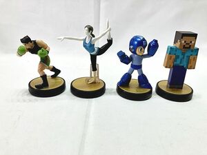 任天堂　アミーボ　ロックマン・スティーブ・リトルマック・Wii Fit トレーナー　本体のみ　現状販売品　amiibo　同梱OK　1円スタート★H