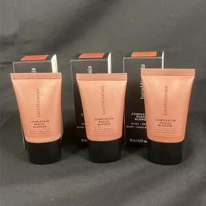 [6-5]コスメ【未使用】bareMinerals ベアミネラル CRブロンザー KISSOFPINK/MAUVE/COPPER 3点 セット クリームタイプ 