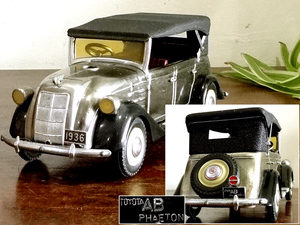 【侍】TOYOTA トヨタ AB型 1936年 PHAETON/フェートン 卓上ライター クラシックカー ミニカー 喫煙具 レア 20-654