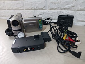 Panasonic NV-DS5 液晶デジタルビデオカメラ ビデオカメラ miniDV　VW-AD3　アダプター　バッテリー　(6)