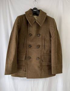 値下げ交渉有。アーカイブRRL ウール LEWIS ツイル ピーコート オリーブ Sメンズ Wool Twill Pea Coat