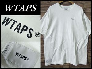 ◆ 希少 04 (XL) サイズ WTAPS ダブルタップス SNEAK COLLECTION SS COTTON LOGO TEE 半袖 コットン ロゴ Tシャツ オーバーサイズ 白