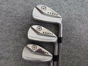 @【中古】 ONOFF FORGE KURO 2024 オノフ フォージド クロ #8-PW 3本アイアンセット K’s　8001 (S)