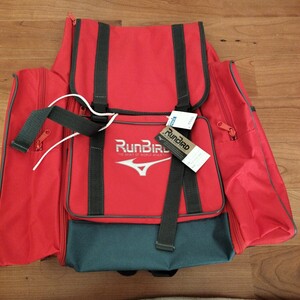 【未使用 デッドストック品】 リュックサック ミズノ ランバード RUNBIRD 赤 バックパック 昭和レトロ レア 当時物 ヴィンテージ 林間学校