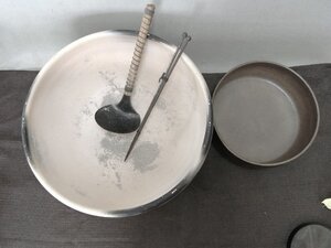 使って！【茶道具　半田ほうろく　在銘　灰器　灰カキ　火箸 】◆茶器　電熱器　火鉢　急須　茶壷 薬缶 茶碗　茶入※円安！買い得チャンス