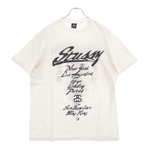 STUSSY ステューシー 00s ×WTAPS WORLD TOUR TEE ダブルタップス ワールドツアー 半袖Tシャツ カットソー ホワイト