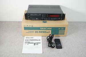 [NZ][I4637512] TASCAM タスカム CD-RW900MkII マーク2 CDプレーヤー 取扱説明書/リモコン/元箱等付き