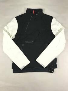 新品 14137 Mサイズ RLX ストレッチ ナイロン ジャケット 黒 白 polo ralph lauren ポロラルフローレン ベスト スキー スノボ