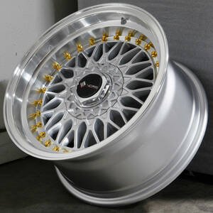 04【新品】4本 Vors VR3 16インチ 8.0J+20 4穴×PCD114.3/4穴×PCD100 シルバー ヘラフラ ssr work BBS