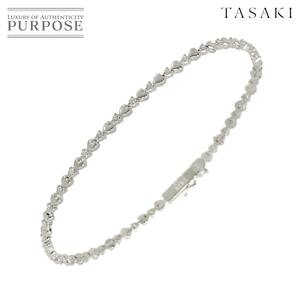 タサキ TASAKI ダイヤ 0.72ct ブレスレット 18cm K18 WG ホワイトゴールド 750 田崎真珠 Diamond Bracelet 90246125