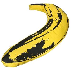 アベイシングエイプ アンディウォーホル クッション banana cushion サイズ:L バナナラージクッション 中古 BS99