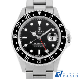 ロレックス GMTマスター 16700 ブラック オールトリチウム シングルバックル X番 中古 メンズ 腕時計