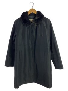 Aquascutum◆コート/-/ポリエステル/BLK/無地/1054610-99