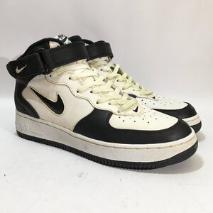 27cm NIKE AIR FORCE 1 MID SC 630125-104 ナイキ エアフォース 1 ミッド SC ホワイト ブラック メンズ スニーカー 45624 H104767