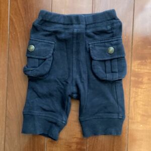 F.O.KIDS・エフオーキッズ・ハーフパンツ・ショートパンツ・カーゴパンツ・ブラック系・８０