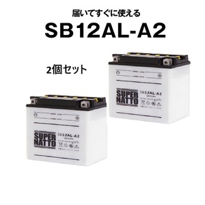 SB12AL-A2 開放型【2個セット】除雪機用バッテリー【YB12AL-A2対応】冬