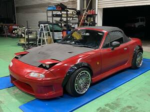 低走行 超高騰中 NA8C ユーノスロードスター カスタム 5MT 実働車 車高調 社外エキマニ 角目キット 検 千葉県 検 NA6CE NB6C NB8C JA11