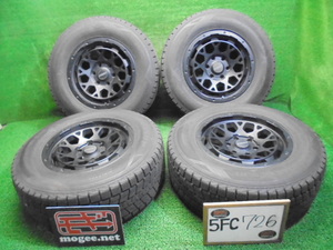 5FC726 AB16)) 送料無料 2022年製 265/65R17 ダンロップ ウインターマックスSJ8+ スタッドレス+RAYS Team DAYTONA M9 4本セット プラド