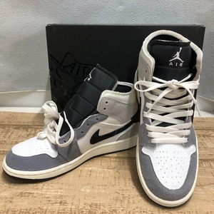 08w4293★1円~NIKE ナイキ Air Jordan １Mid SE Craft （セメントグレー /ブラック・ホワイト）25.0cm US7 UK6 EU40 スニーカー 中古美品