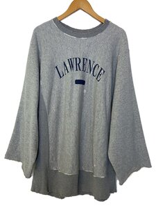 glamb◆スウェット/2/コットン/GRY/LAWRENCE/ダメージ加工