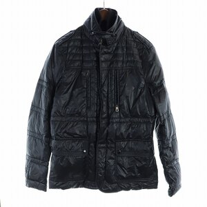 モンクレール MONCLER DUBBO ダウンジャケット 長袖 ジップアップ スタンドカラー ロゴ ミドル 1 XS 黒 ブラック ■GY18 /MQ メンズ