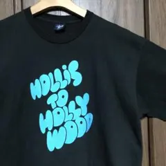 00s STUSSY HOLLIS TO HOLLYWOOD Tシャツ XL 黒