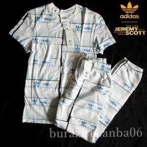 メンズ XS 未使用 定価37,400円 adidas アディダス×ジェレミースコット コラボ シューズボックス Tシャツ スウェットパンツ セットアップ