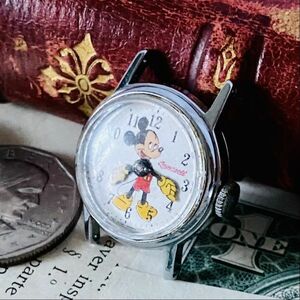 訳あり【高級腕時計 インガソル】スミス 1950年代 ミッキー マウス メンズ レディース ビンテージ アナログ 手巻き 紳士の国 英国 希少