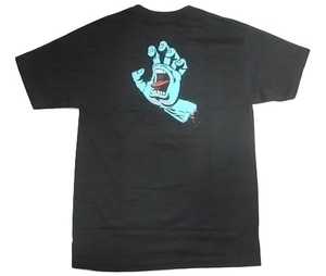 JB即決 SANTACRUZ サンタクルーズ SCREAMING HAND スクリーミングハンド 両面 Tシャツ 黒 Lサイズ　新品　80　90 POWELL GRIND KING