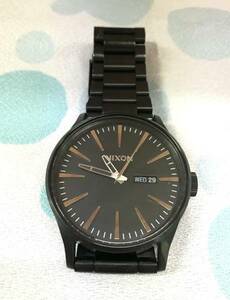 ★NIXON メンズ腕時計 クォーツ ブラック 中古品★