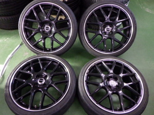 クロススピード XM♪18×7.5J +48♪PCD100♪メッシュ♪ブラック/ポリッシュ♪コンパクトカー/フィット/ロードスター/ヴィッツ/ヤリス/MINI