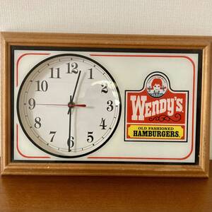 Wendy’s wall clock ストアディスプレイ 旧ロゴ ウェンディーズ ウォール クロック 時計 