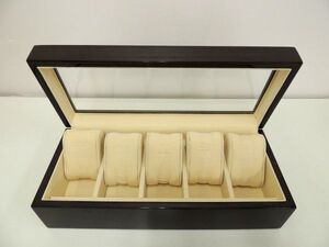 腕時計 収納 ボックス 箱 コレクション ケース 木製 ショーケース サイズ縦32.0cm×13.8cm×高9.0cm（約）/80サイズ