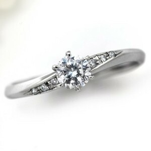 婚約指輪 安い プラチナ ダイヤモンド 0.5カラット 鑑定書付 0.57ct Dカラー FLクラス 3EXカット GIA