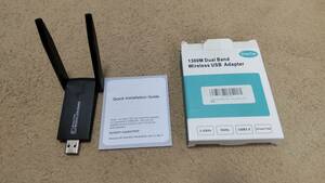 ☆無線LAN子機☆Wifi☆1300Mbps☆2.4G/5G☆デュアルバンド☆USB3.0☆802.11ac/n/a/g/b☆放熱穴付☆Windows11/10/8/7/ XP/Vista/Mac☆動作品