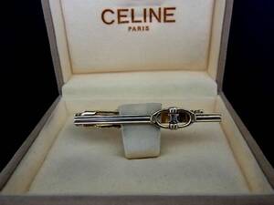 ◎№5506◎■良品■セリーヌ【ＣＥＬＩＮＥ】【シルバー・ゴールド】■ネクタイ ピン♪