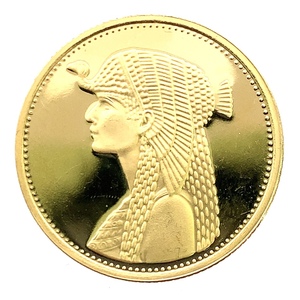 クレオパトラ金貨?エジプト 50ポンド 1993年 21.6金 8.4g イエローゴールド コレクション アンティークコイン Gold