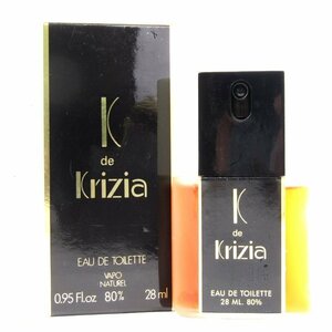 クリツィア 香水 カード クリツィア オードトワレ スプレー EDT イタリア製 若干使用 レディース 28mlサイズ KRIZIA