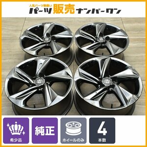 【1円～】【ブラックスパッタリング】トヨタ 220 クラウン RS 純正 18in 8J +45 PCD114.3 4本 カムリ マークX プリウスα ノア ヴォクシー