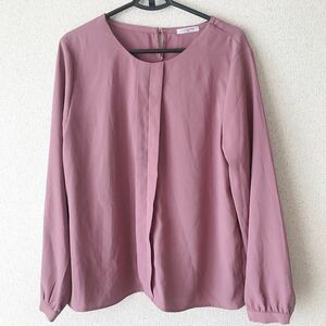 美品 グラシア くすみピンク ブラウス 長袖 M